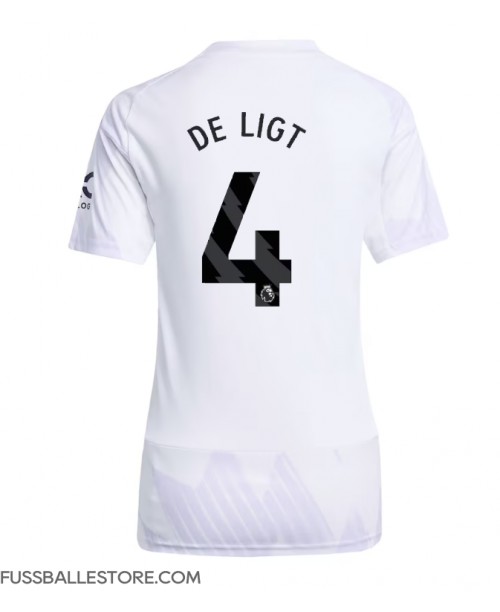 Günstige Manchester United Matthijs de Ligt #4 Auswärtstrikot Damen 2025-26 Kurzarm Günstige Manchester United Matthijs de Ligt #4 Auswärtstrikot Damen 2025-26 Kurzarm